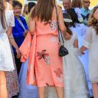 Paula Echevarr&iacute;a en la procesi&oacute;n del Corpus Christi en la que sali&oacute; su hija Daniella por Cand&aacute;s, Asturias, el 18 de junio de 2017.