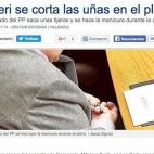 El diputado del PP en las Cortes Valencianas y ex alcalde de Alicante se cortó las uñas en pleno escaño... mientras Jesús Signes, de Las Provincias, lo inmortalizaba. Al día siguiente llevó un justificante del médico en que defendía que ...