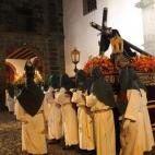 Miércoles Santo, Procesión del Señor de la Caída, imágenes del Señor de la Caída y Nuestra Señora de los Dolores (iglesia de San Francisco)