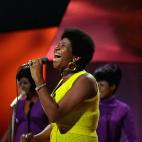 Franklin durante una actuaci&oacute;n en televisi&oacute;n en 1970.