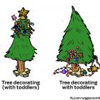 Decoraci&oacute;n de &aacute;rbol (teniendo ni&ntilde;os) Decoraci&oacute;n de &aacute;rbol (con ni&ntilde;os)