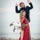 Robándole el protagonismo a la novia.