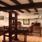 Se trata de una réplica exacta de la imprenta de donde salieron los primeros Quijotes.