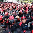 El Primero de Mayo en Manila (Filipinas).