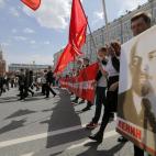 El Primero de Mayo en Mosc&uacute; (Rusia).