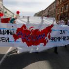 El Primero de Mayo en Mosc&uacute; (Rusia).