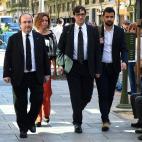 Los dirigentes del PSC Miquel Iceta, Meritxell Batet, Salvador Illa y Pol Gibert.