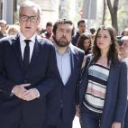 Jos&eacute; Manuel Villegas, Miguel Guti&eacute;rrez e In&eacute;s Arrimadas, de Ciudadanos.