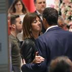 La l&iacute;der de los socialistas vascos, idoia Mendia, y Pedro S&aacute;nchez.
