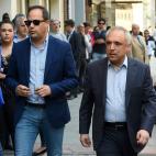 El l&iacute;der del PSOE de La Rioja, C&eacute;sar Luena, y el diputado Rafael Simancas.