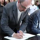 El presidente de Arag&oacute;n, Javier Lamb&aacute;n.