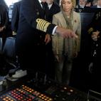 Junto al rey Juan Carlos I en el interior del buque proyecci&oacute;n estrat&eacute;gica Juan Carlos I, el mayor de la historia de la flota espa&ntilde;ola. Al d&iacute;a siguiente fue su botadura en Ferrol (A Coru&ntilde;a).