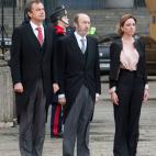 Junto a Jos&eacute; Luis Rodr&iacute;guez Zapatero y Alfredo P&eacute;rez Rubalcaba durante la Pascua Militar.