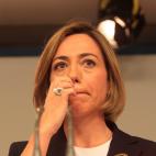 Durante una rueda de prensa para presentar su dimisi&oacute;n a las primarias.