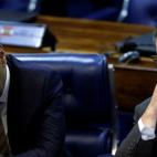Los senadores Aecio Neves (izquierda) y Antonio Anastasia (derecha)