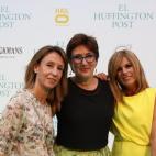 De izquierda a derecha: Marga Ansón, de Comunicación del Partido Popular, Montserrat Domínguez y Esther Palomera