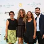 De izquierda a derecha: Montserrat Domínguez, Verónica Fumanal (jefa de prensa de Pedro Sánchez), Susana Sumelzo (secretaria de Administraciones Públicas del PSOE) y Antonio Ruiz Valdivia, de 'El Huffington Post'