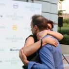 Montserrat Domínguez saluda a Jose Félix Arranz, country manager de Animal Maker