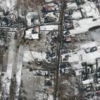 La situaci&oacute;n en Ozera, captada por el sat&eacute;lite Maxar Technologies.