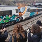 Aspecto este miércoles de la a estación de Montcada i Reixac (Barcelona).