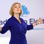 Liz Truss, durante uno de sus m&iacute;tines por el liderazgo conservador.