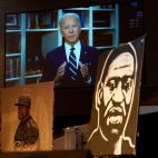 En el funeral de George Floyd (9 de junio de 2020)