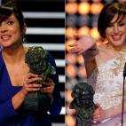 A la izquierda, Marian Álvarez, Mejor interpretación femenina protagonista por La herida. A la derecha, Natalia de Molina, Mejor Actriz de Reparto por Vivir es fácil con los ojos cerrados. Ambas ha repetido la misma frase, en alusión a la ...