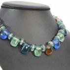 El vidrio es un material que se puede reciclar infinidad de veces. Una botella no solo puede dar lugar a otra botella, sino también otros productos. Es el caso de los collares y resto de bisutería de la marca Kalahari, realizados con vidrio ...