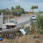 Accidentes y destrozos por el paso de la DANA durante la madrugada en Lleida