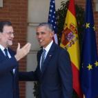 Los dos presidentes se han saludado y han posado ante las cámaras.