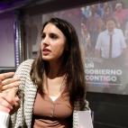 Irene Montero en el inicio de campaña de Irene Montero