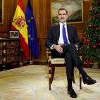 Vista del salón donde grabó su mensaje