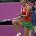 Esta combinación de colores también es fantástica, y la número uno del mundo sin duda se ha dado a notar en la cancha.