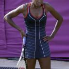 La otra hermana Williams optó por un diseño distinto, un poco más "artístico".