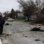 Cad&aacute;veres de civiles ucranianos, algunos maniatados, en Bucha, a las afueras de Kiev