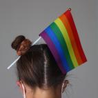 Una aficionada en el Alemania-Hungría