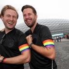 Aficionados a las puertas del Allianz Arena