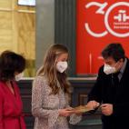 Tras el acto oficial, Leonor ha visitado una exposición.