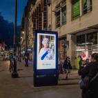 Imagen de la reina en Manchester.