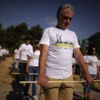 Un momento de la protesta.