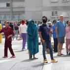Ciudadanos salen a la calle tras el terremoto de más de 7 grados en la Escala Richter al sur de México
