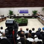 Vista general de la ceremonia en La Habana (Cuba) del acuerdo para el cese al fuego en Colombia
