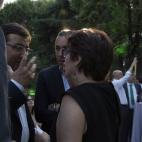 Guillermo Fernández Vara, presidente de Extremadura, Manuel Mirat, consejero delegado de 'El País' y Prisa Noticias, y Montserrat Domínguez