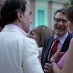 Ana Rosa Quintana charla con el exministro Jordi Sevilla y el director de la Fundación Carolina, Jesús Andreu