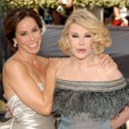 Melissa Rivers y Joan Rivers en la 78 edición e los premios Oscar en Hollywood. (KMazur/WireImage)