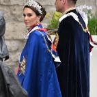 La princesa de Gales, a su llegada a la abadía.