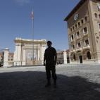 Entrada de la Academia Militar General de Zaragoza.