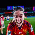 Celebración España femenino en semifinales