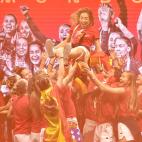 La fiesta de la selección femenina de fútbol por el Mundial