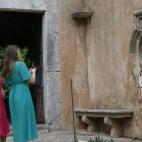 Leonor junto a sus padres en Mallorca en 2023